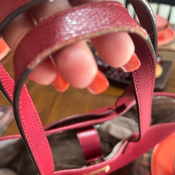 Michael Kors Burgundy Leather Tote - Picture 8 of 8